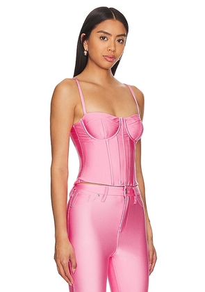 Good American Compression Shine Corset in Pink. Size XS. Also in S.