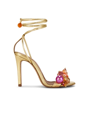 Alameda Turquesa Sunkissed Coral Sandal in Metallic Gold. Size 36. Also in 37, 38, 39, 40.