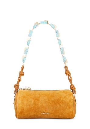 Cult Gaia Zozina Shoulder Bag in Tan.