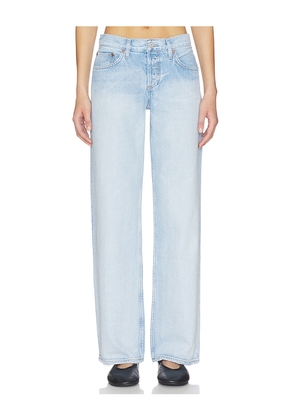 AGOLDE Low Rise Loose Jeans in Blue. Size 23. Also in 24, 25, 26, 27, 28, 29, 30, 31, 32, 33, 34.