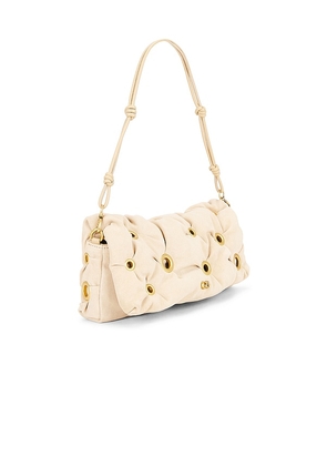 Cult Gaia Amalia Clutch in Cream.