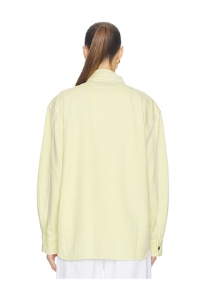 AGOLDE Laria Shirt in Yellow. Size L. Also in XS, S, M.