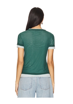 Free People Tasha Tee in Dark Green. Size M. Also in XS.