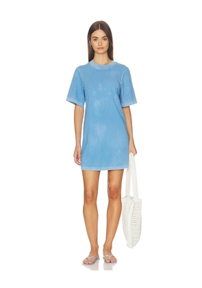 COTTON CITIZEN The Tokyo Mini Dress in Blue. Size L. Also in M, S, XS.