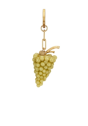 Cult Gaia Grape Bag Charm in Green.