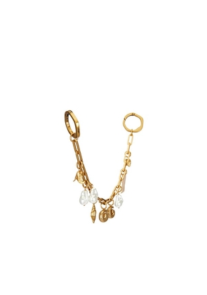 Cult Gaia Bijou Bag Charm in Metallic Gold.
