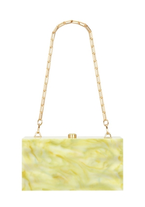 Cult Gaia The Backgammon Clutch in Green.