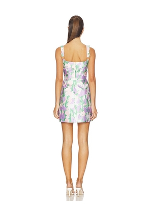 ELLIATT Lavina Sqaure Neck Mini Dress in Purple. Size L. Also in XS, M.