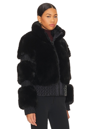 Goldbergh Furry Ski Jacket in Black. Size 34. Also in 38, 40.