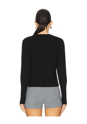 Guest In Residence Shrunken Crew Cashmere Top in Black. Size L. Also in M, XL.
