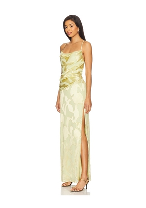 SIMKHAI Jessa Draped Gown in Yellow. Size 2. Also in 4.