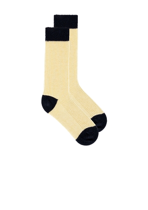 Guest In Residence The Soft Socks in Yellow.