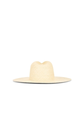 Janessa Leone Capri Fedora Hat in Beige. Size M. Also in L.