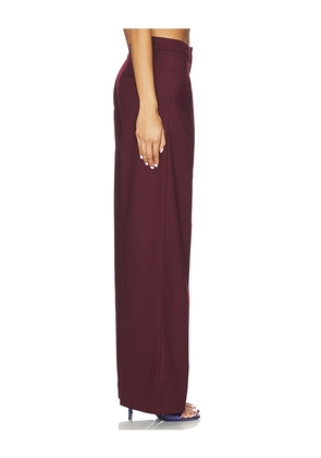 Gestuz Paula Midwaist Pants in Burgundy. Size 36. Also in 32, 38.