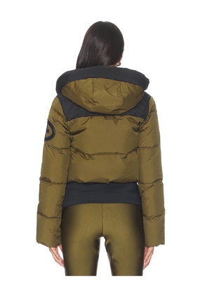 Goldbergh Village Ski Jacket in Olive. Size 34. Also in 32, 40.