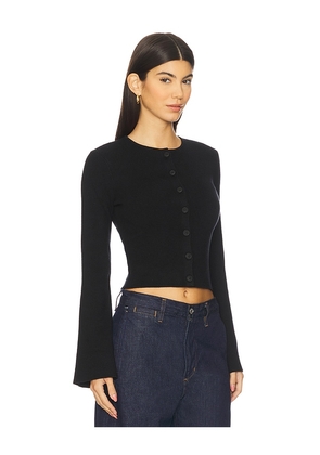 Good American Bell Sleeve Knit Cardigan in Black. Size M. Also in L, XL/1X, XXL/2X, XXXL/3X, XXXXL/4X.