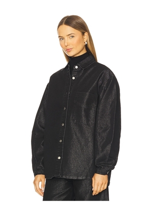 Hudson Jeans Barrel Shacket in Black. Size S. Also in XS.