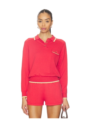 Guest In Residence Relay Polo in Red. Size L. Also in M, S, XS.