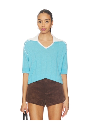 Guest In Residence Pele Polo in Blue. Size L. Also in M, S, XS.
