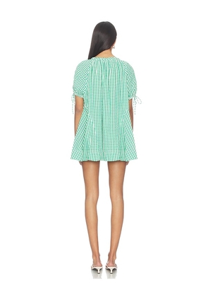 Free People Farley Gingham Dress in Green. Size M. Also in XS, S.