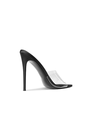 FEMME LA Gianni Satin Mule in Black. Size 6. Also in 7.