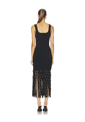 SIMKHAI Romelia Midi Dress in Black. Size M. Also in XS, S, L.