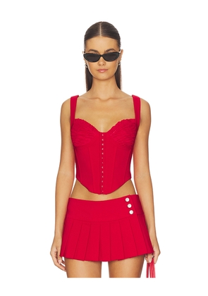 I.AM.GIA Bri Corset Top in Red. Size L. Also in XXS, XS, S, M.