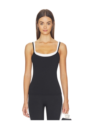 FORM Layered Tank Top in Black. Size M. Also in S, XS.