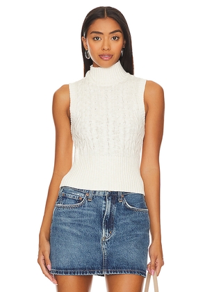 L'Academie Penelope Tank Top in Ivory. Size L. Also in S.