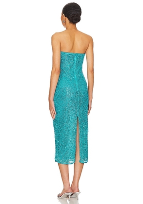 NBD Aine Midi Dress in Blue. Size S. Also in M.