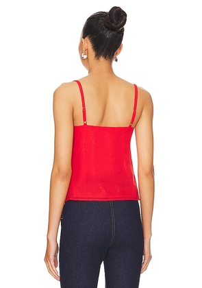 MORE TO COME Tamora Top in Red. Size M. Also in L, XL.