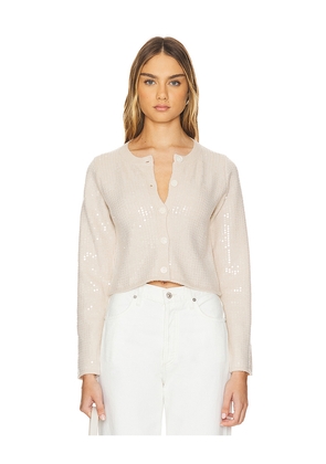 Line & Dot Shine On Cardigan in Beige. Size L. Also in XL.