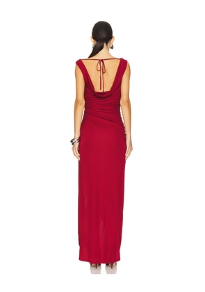NBD Kora Maxi Dress in Burgundy. Size M. Also in XS, S.