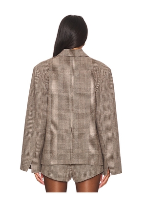 OSIS STUDIO Mili Blazer in Brown. Size S. Also in XS, M, L.