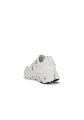 On Cloudswift 4 in White. Size 10.5. Also in 8, 8.5, 9, 9.5, 10, 11, 11.5, 12.