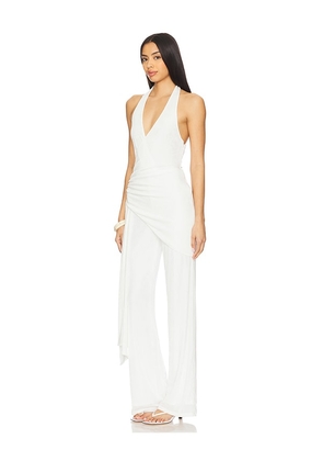 MISHA Halle Jumpsuit in Ivory. Size M. Also in XL.
