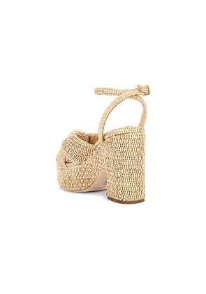 Loeffler Randall Chunky Platform Sandal in Neutral. Size 10. Also in 8, 8.5, 9, 9.5.