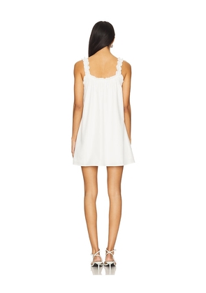 MORE TO COME Darlene Mini Dress in White. Size M. Also in XS, XXS, S, L, XL.