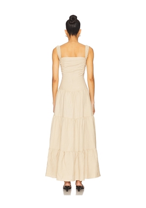 LIONESS Heart Shaped Maxi in Beige. Size M. Also in S, XL.