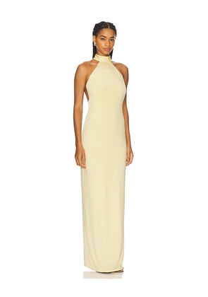 NBD The Annalise Gown in Lemon. Size S. Also in L, XL.