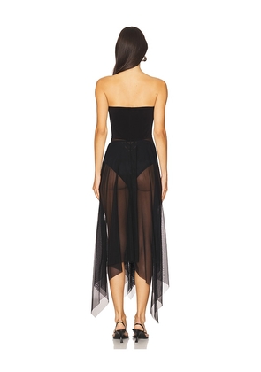 Norma Kamali Convertible Combo Dress in Black. Size M. Also in L.
