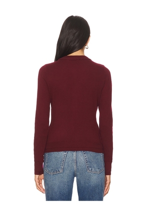 Line & Dot Ayla Double Layered Sweater in Burgundy. Size M. Also in S, XS, L.