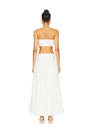 MORE TO COME Helena Skirt Set in White. Size M. Also in L, XL.