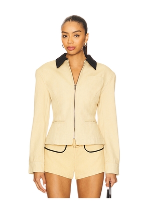 LIONESS Soho Jacket in Beige. Size S. Also in XS, XXS.