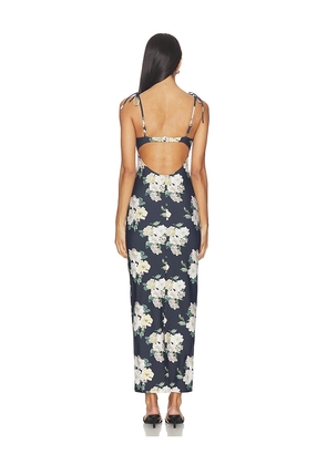 Montce Petal Long Slip Dress in Black. Size M. Also in XS, L.