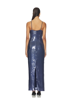 Line & Dot Olli Maxi Dress in Blue. Size M. Also in S, XS.