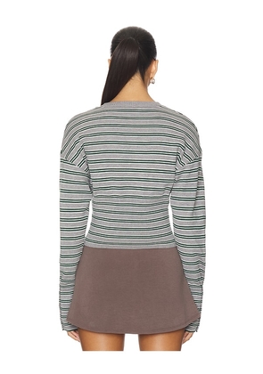 LIONESS Head in The Clouds Cardigan in Grey. Size S. Also in XXS, XS, M, XL.