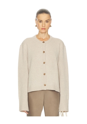 L'Academie Allegria Faux Fur Cardigan in Beige. Size S. Also in XS.
