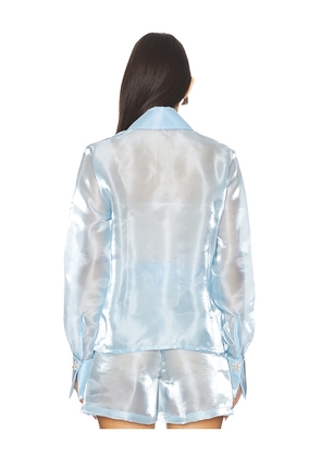 Mariandree Gaitan Athenea Blouse in Blue. Size S. Also in XS.