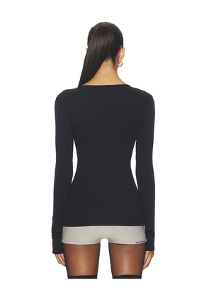 OperaSPORT Claire Seamless Top in Black. Size M. Also in L.